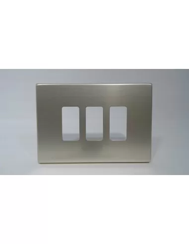 Bticino 503//13x plaque magique 3 places oxidal 503//13x